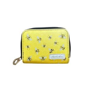 Mary Lake-Thompson Yellow Bee Print Zip Around Wallet